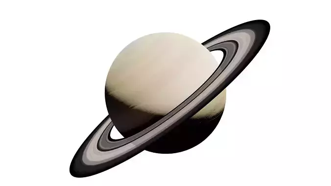 Saturn 3D Model Low-poly 3D model