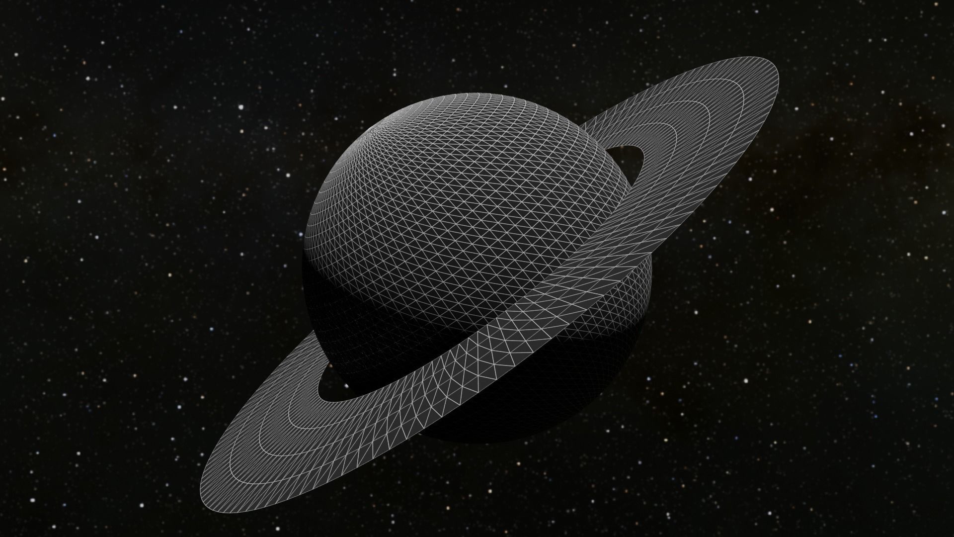 Saturn 3D Model Low-poly 3D model_9