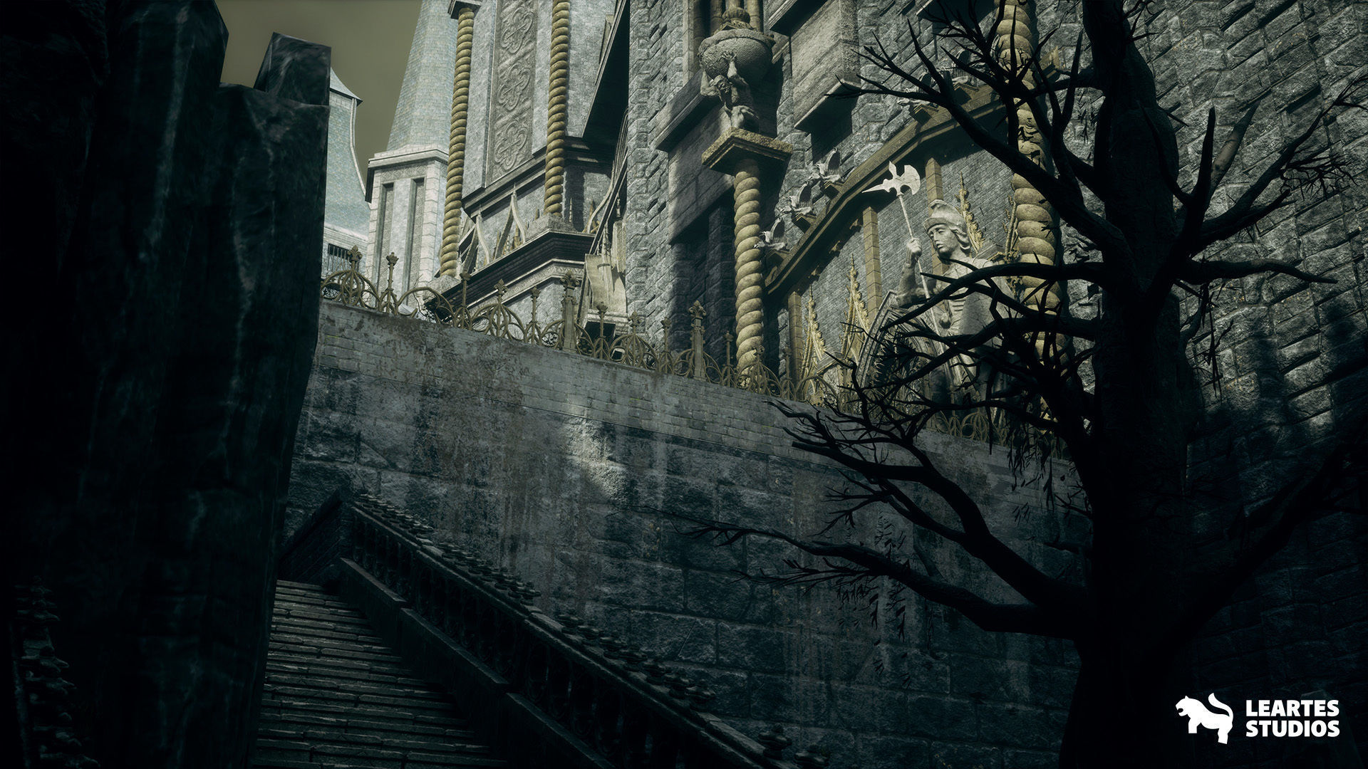 Dark Fantasy Castle Megapack Low-poly 3D model_11