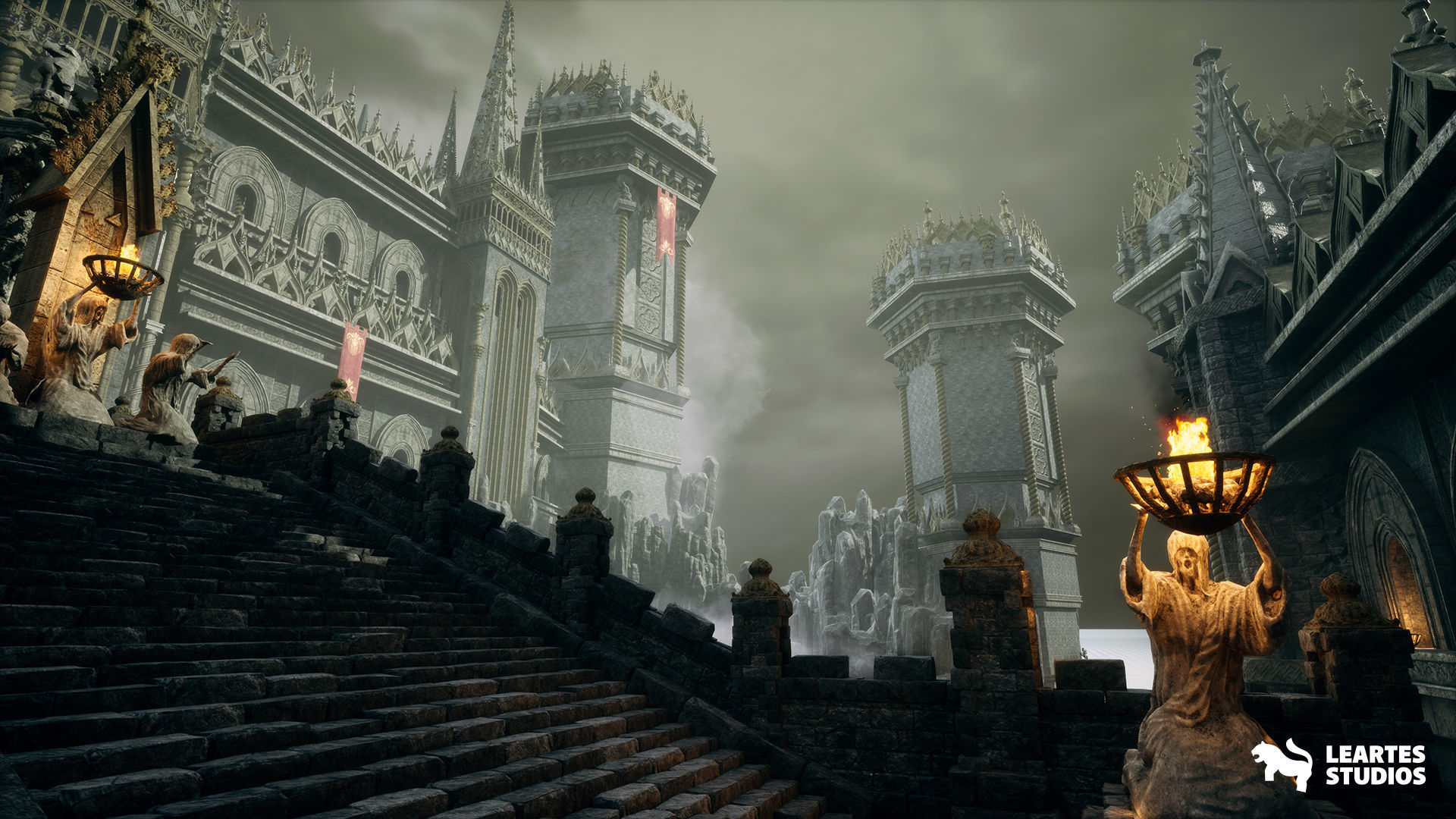 Dark Fantasy Castle Megapack Low-poly 3D model_9