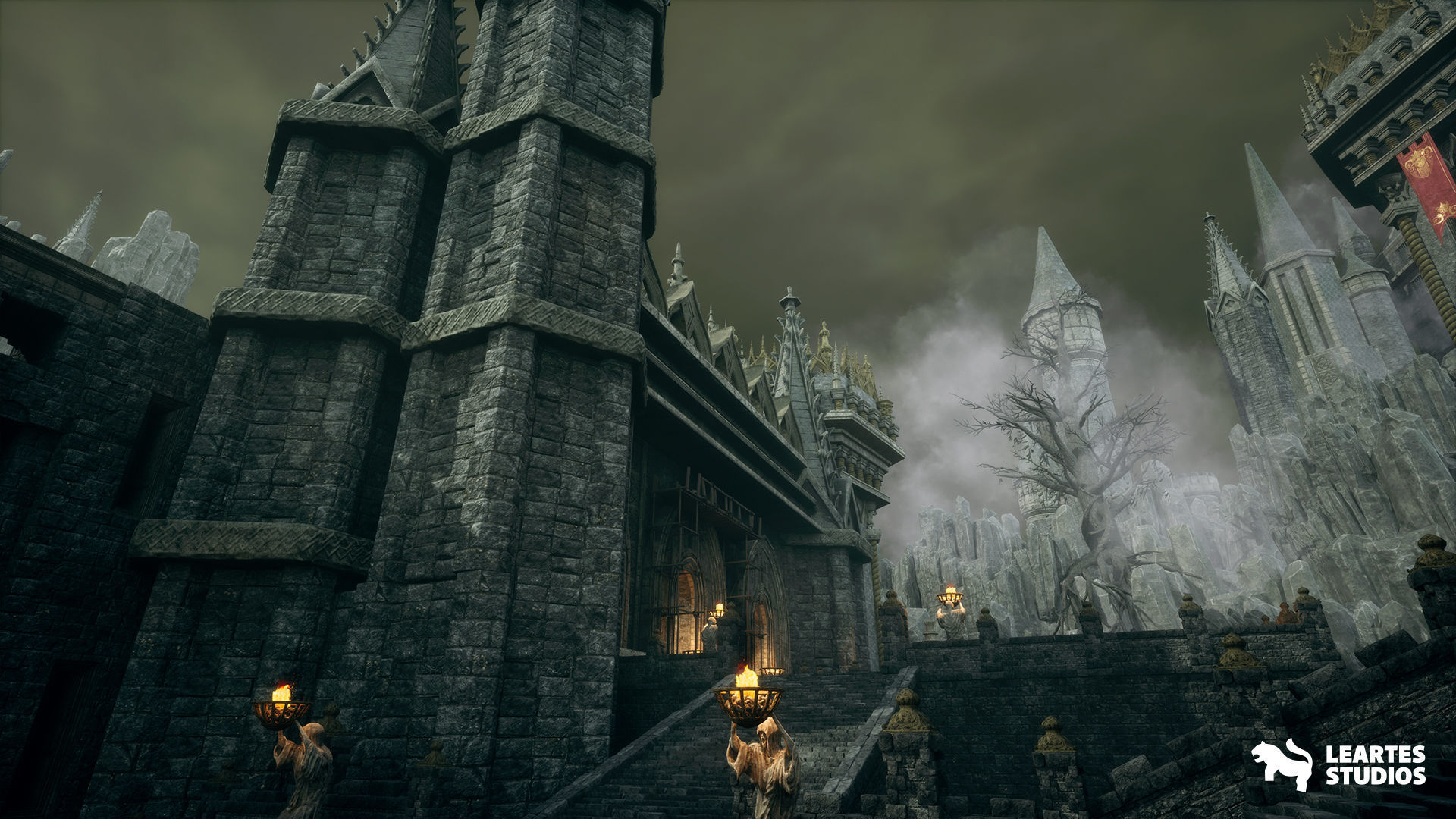 Dark Fantasy Castle Megapack Low-poly 3D model_8