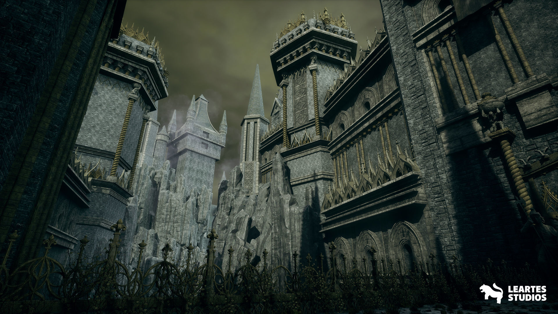 Dark Fantasy Castle Megapack Low-poly 3D model_3