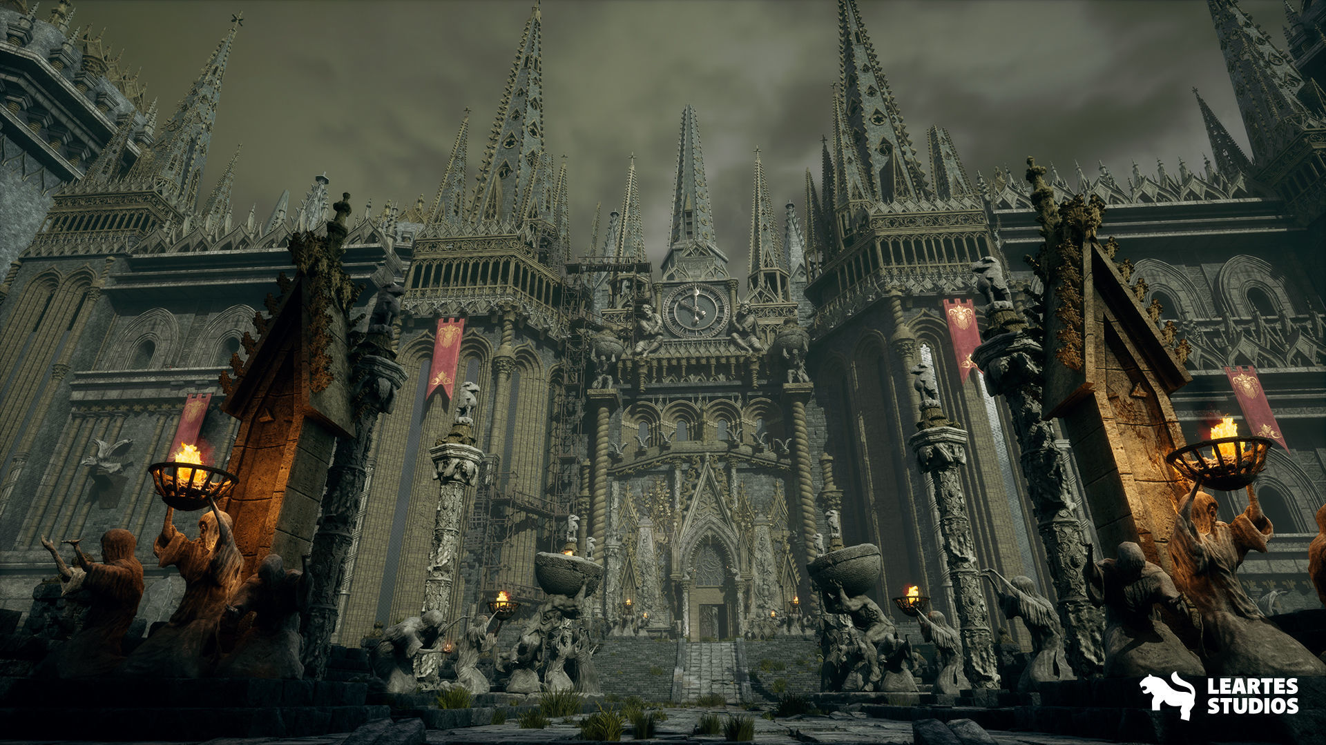 Dark Fantasy Castle Megapack Low-poly 3D model_4