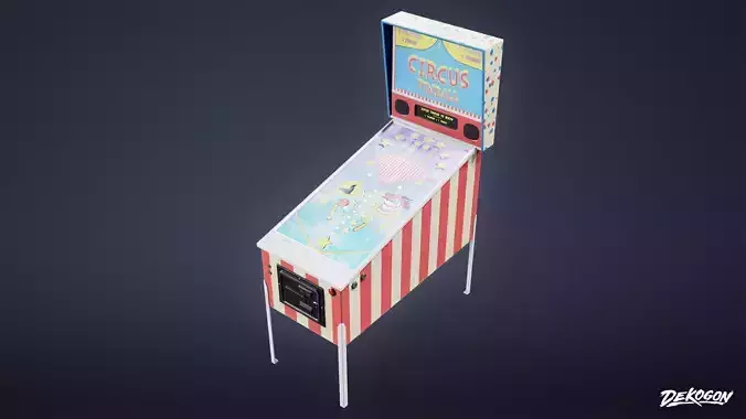 ARCADE - Pinball Machine 01 - LOW POLY