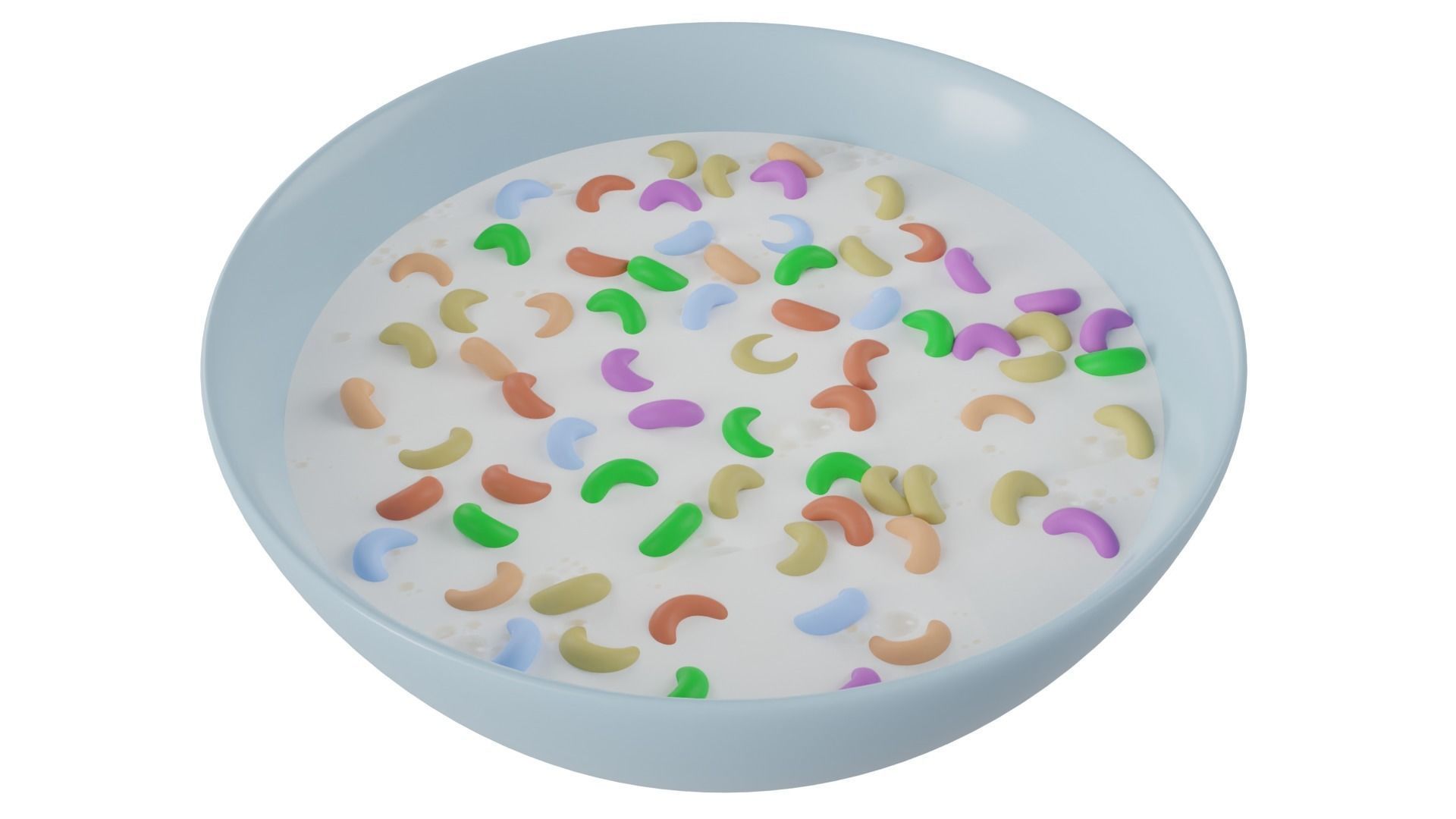 Bowl of Cereals 3D model_6