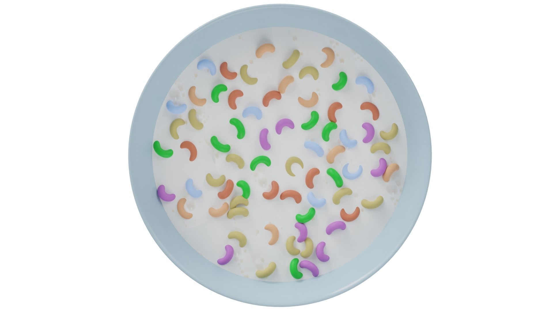 Bowl of Cereals 3D model_4