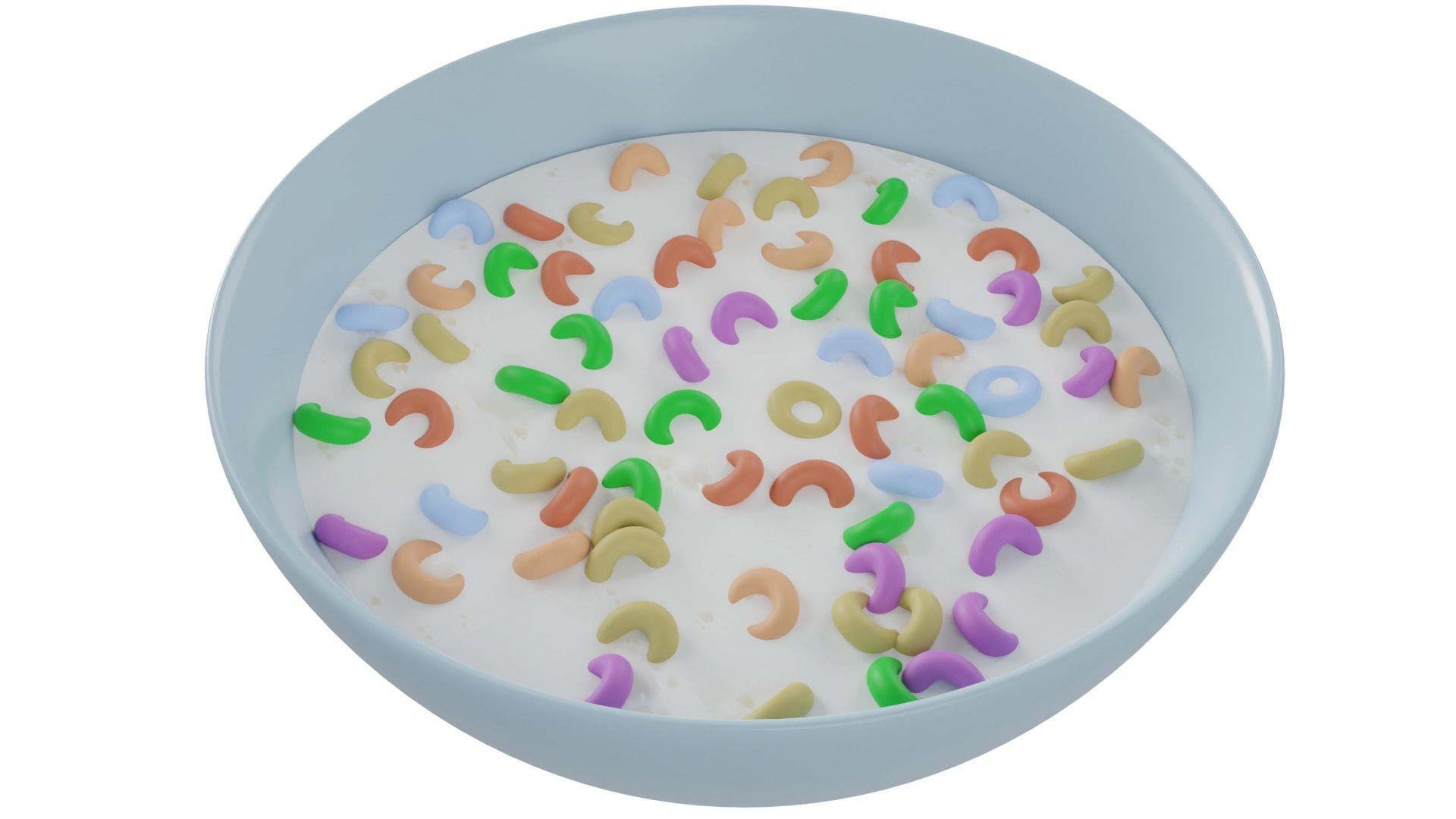Bowl of Cereals 3D model_1
