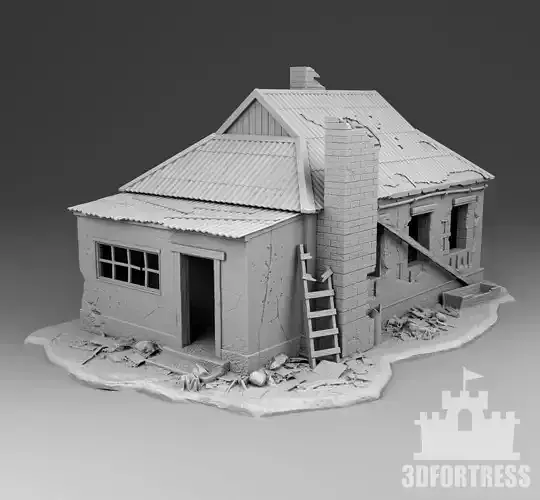 The house is poorly shelled