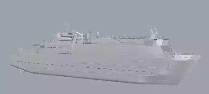 MV Clansman Calmac RO-PAX Ferry 3D print model