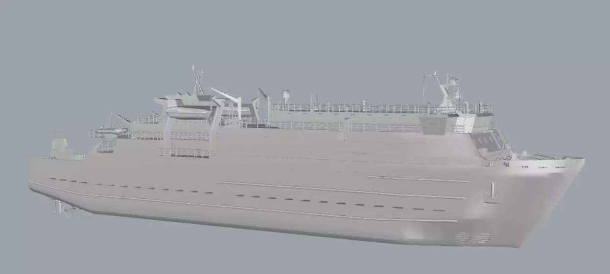 MV Clansman Calmac RO-PAX Ferry 3D print model_0