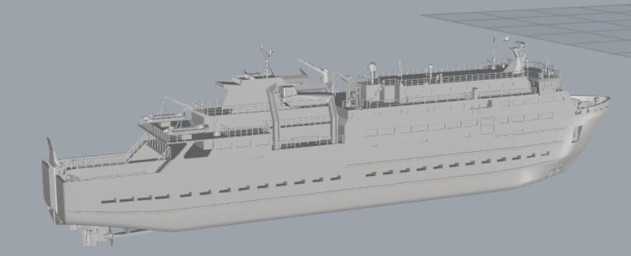MV Clansman Calmac RO-PAX Ferry 3D print model_1