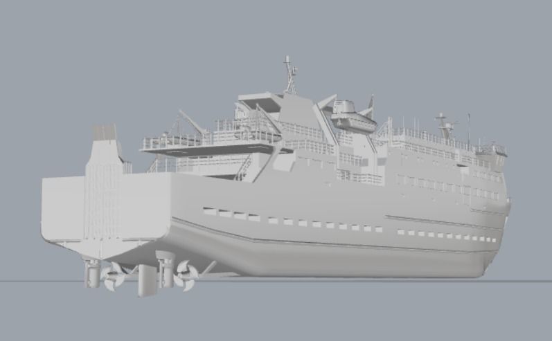 MV Clansman Calmac RO-PAX Ferry 3D print model_3