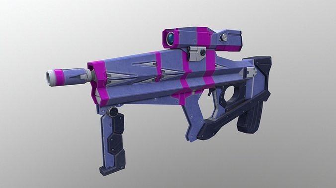 Heavy Machine Gun V2 Low-poly 3D model
