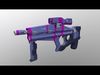 Heavy Machine Gun V2 Low-poly 3D model_1