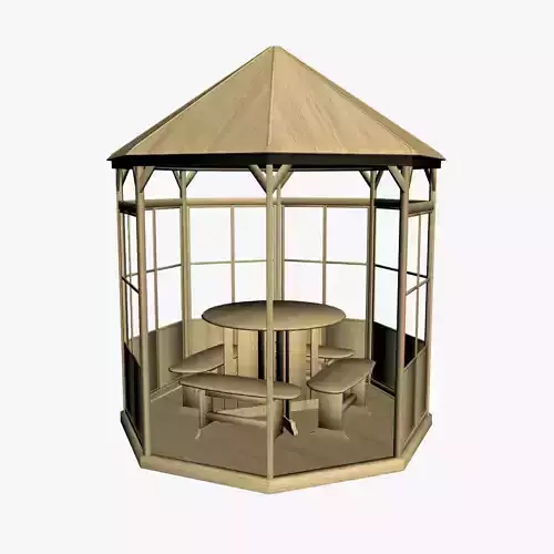 OUTDOOR FURNITURE 01 Low-poly 3D model