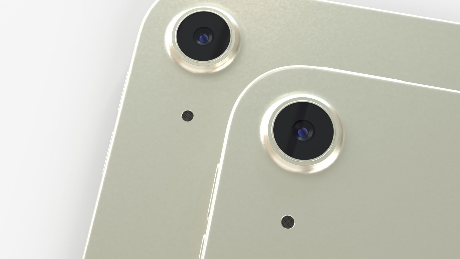 Apple iPad Air 2024 in Starlight full Collection 3D model_9