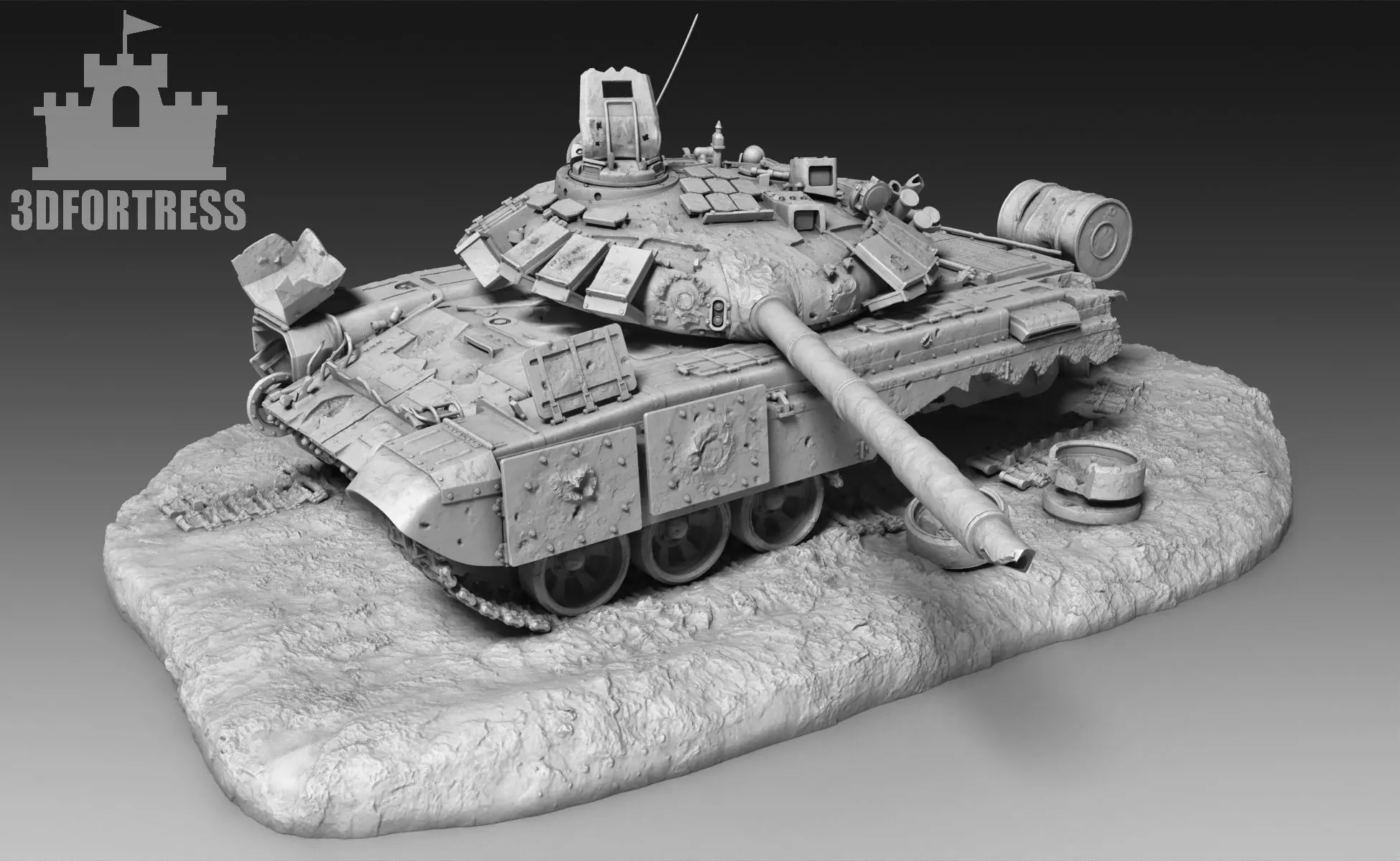 T72BM 3D print model