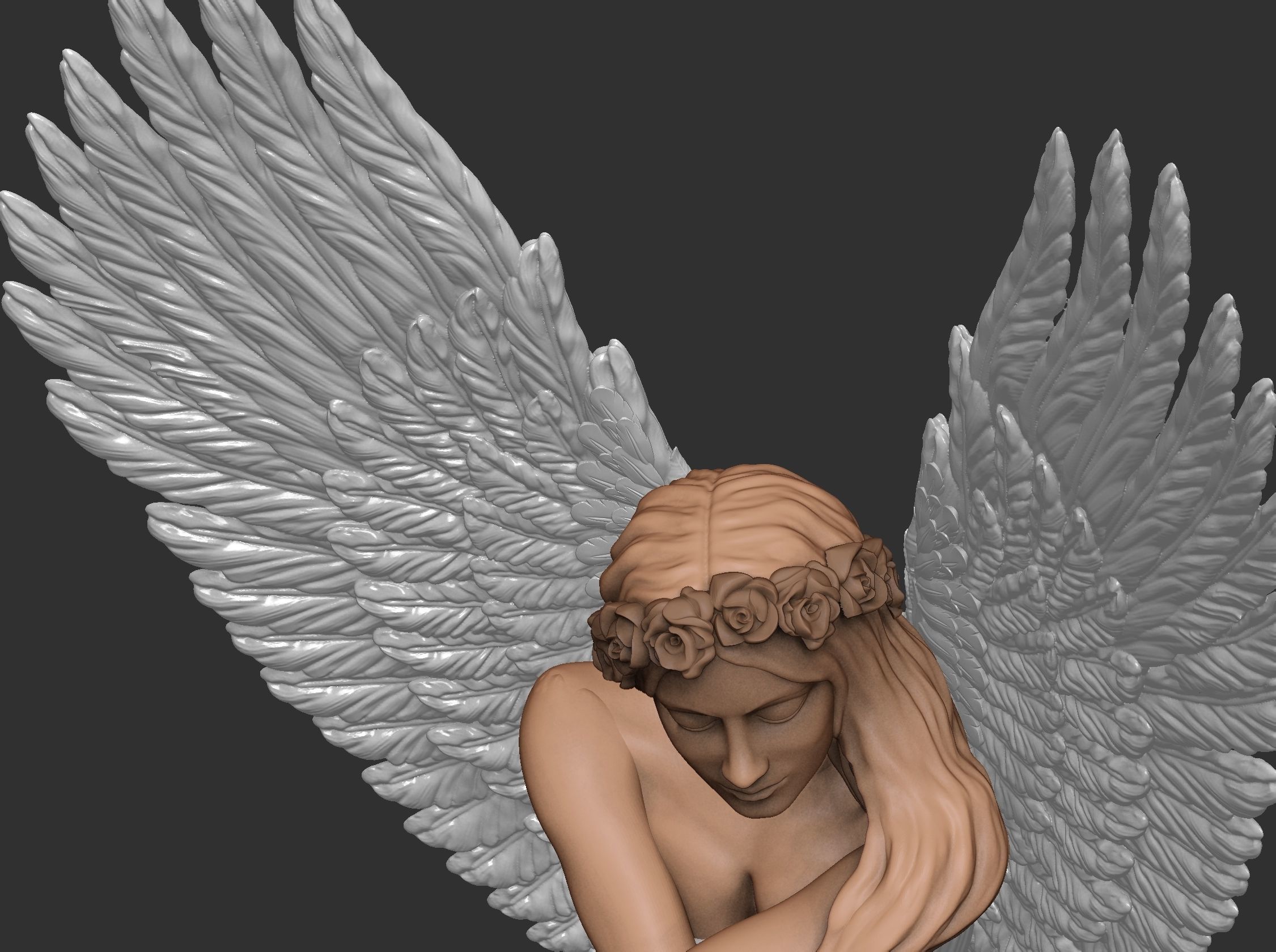Angel by Benjamin victor artist 3D print model_6