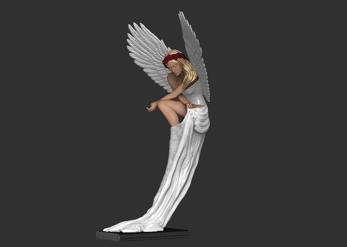 Angel by Benjamin victor artist 3D print model_10
