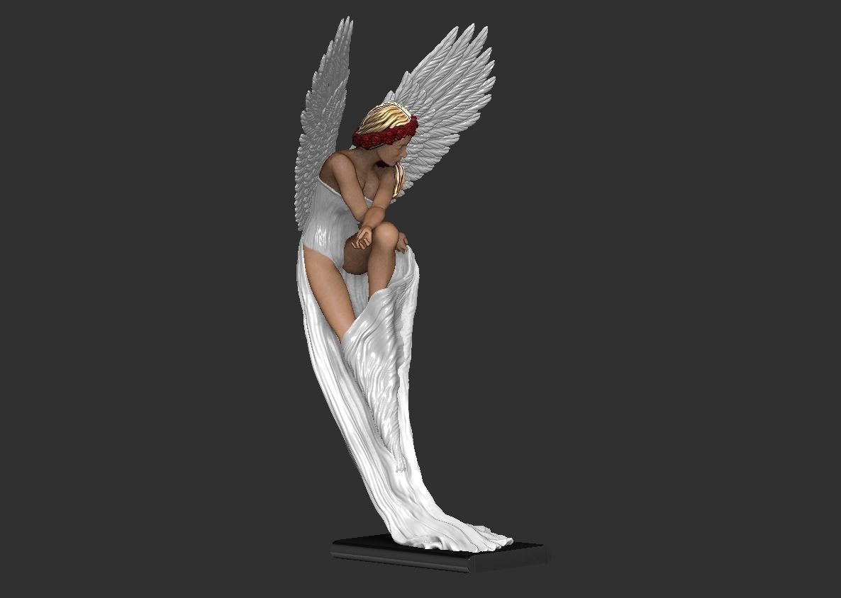 Angel by Benjamin victor artist 3D print model_11