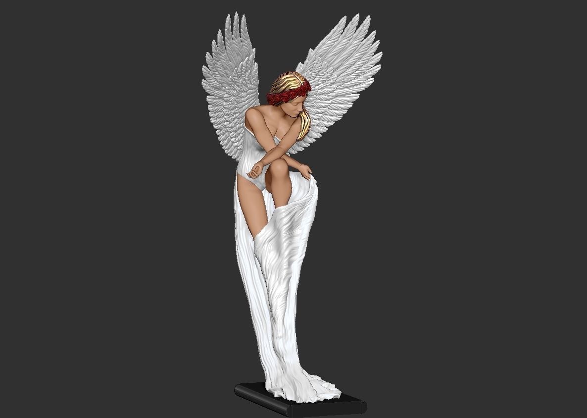 Angel by Benjamin victor artist 3D print model_3