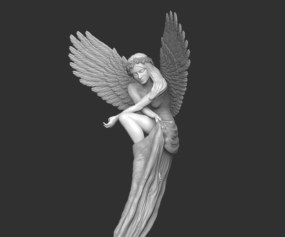 Angel by Benjamin victor artist 3D print model_18