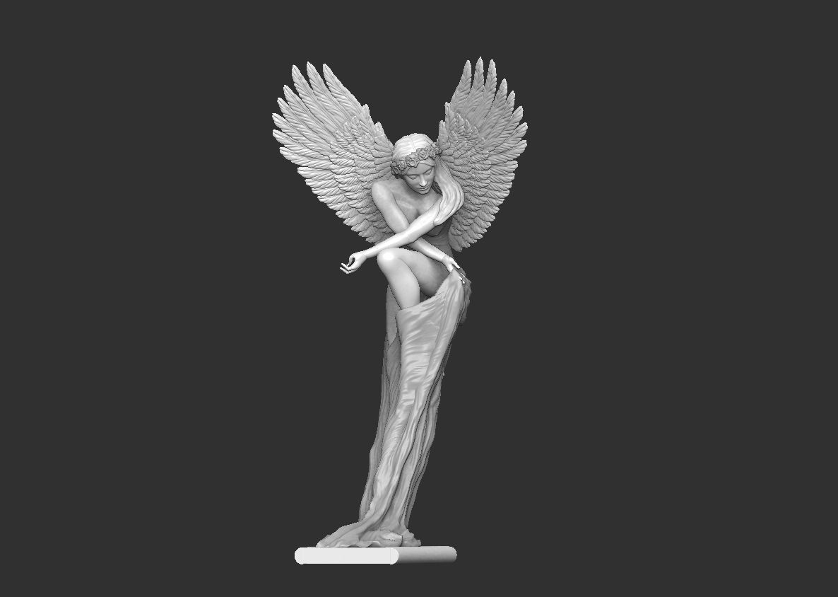 Angel by Benjamin victor artist 3D print model_19