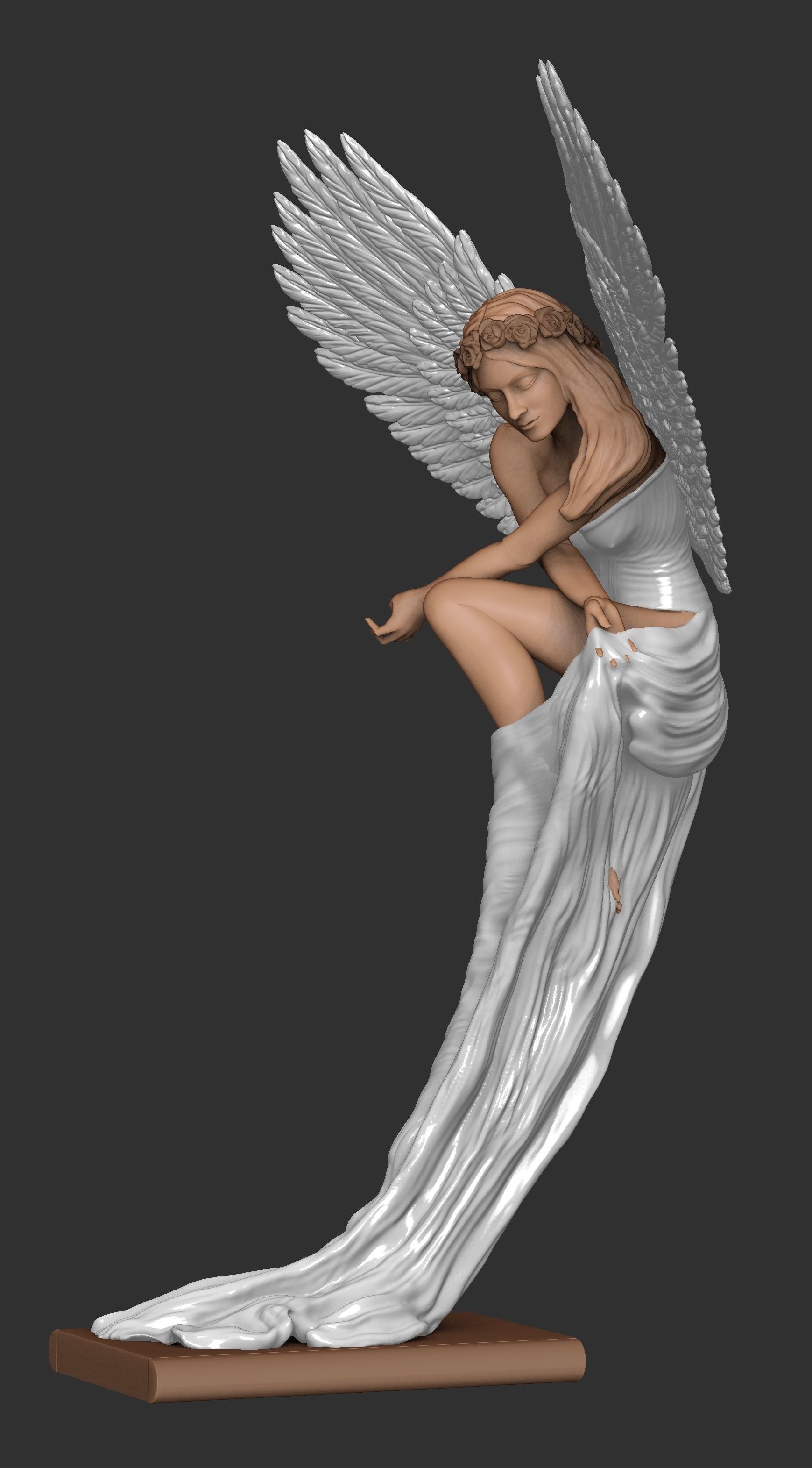Angel by Benjamin victor artist 3D print model_26