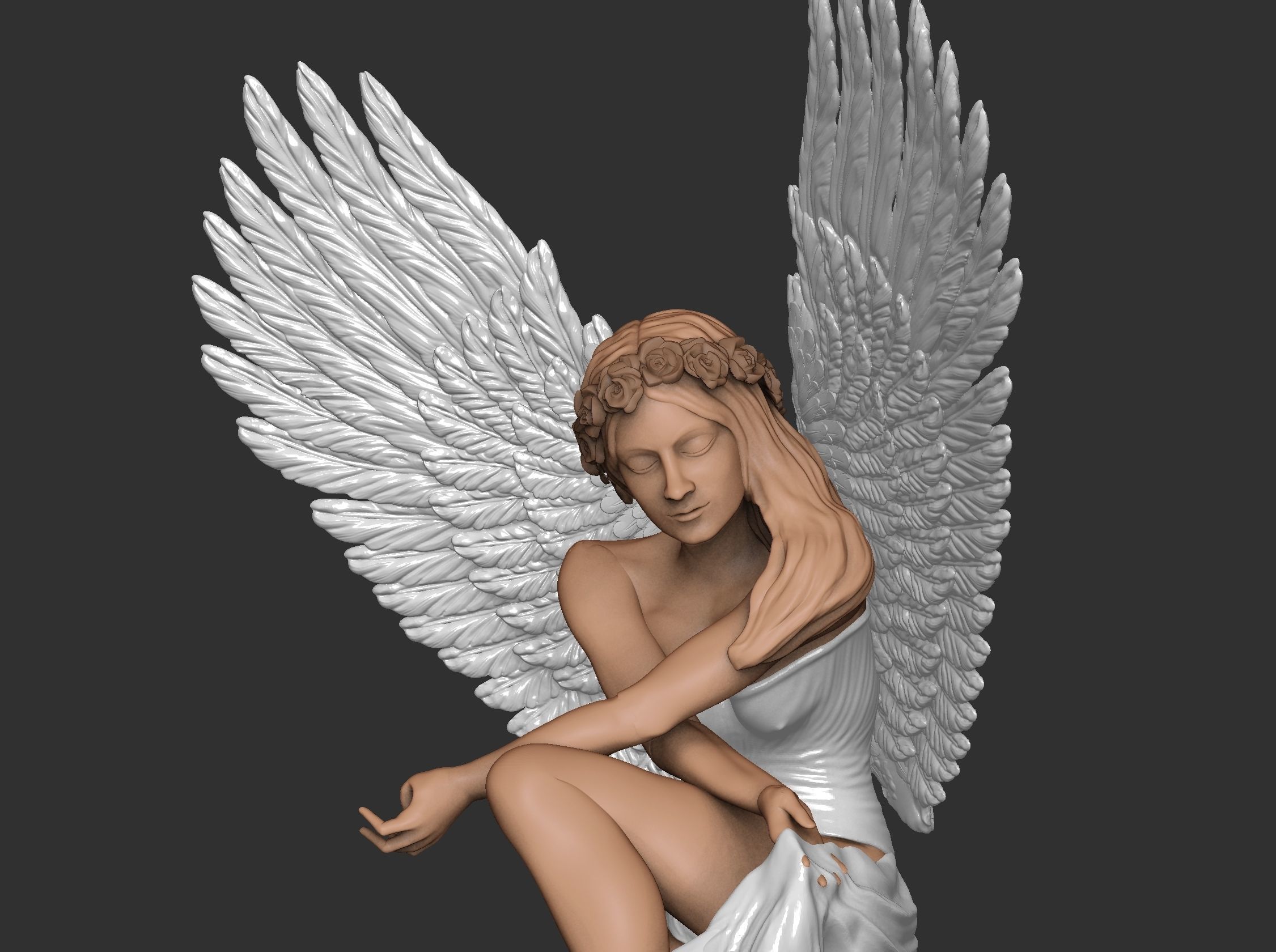 Angel by Benjamin victor artist 3D print model_5