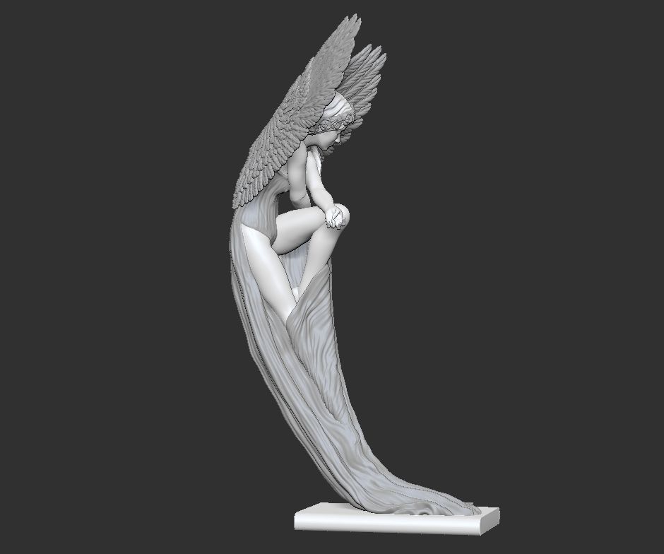 Angel by Benjamin victor artist 3D print model_23