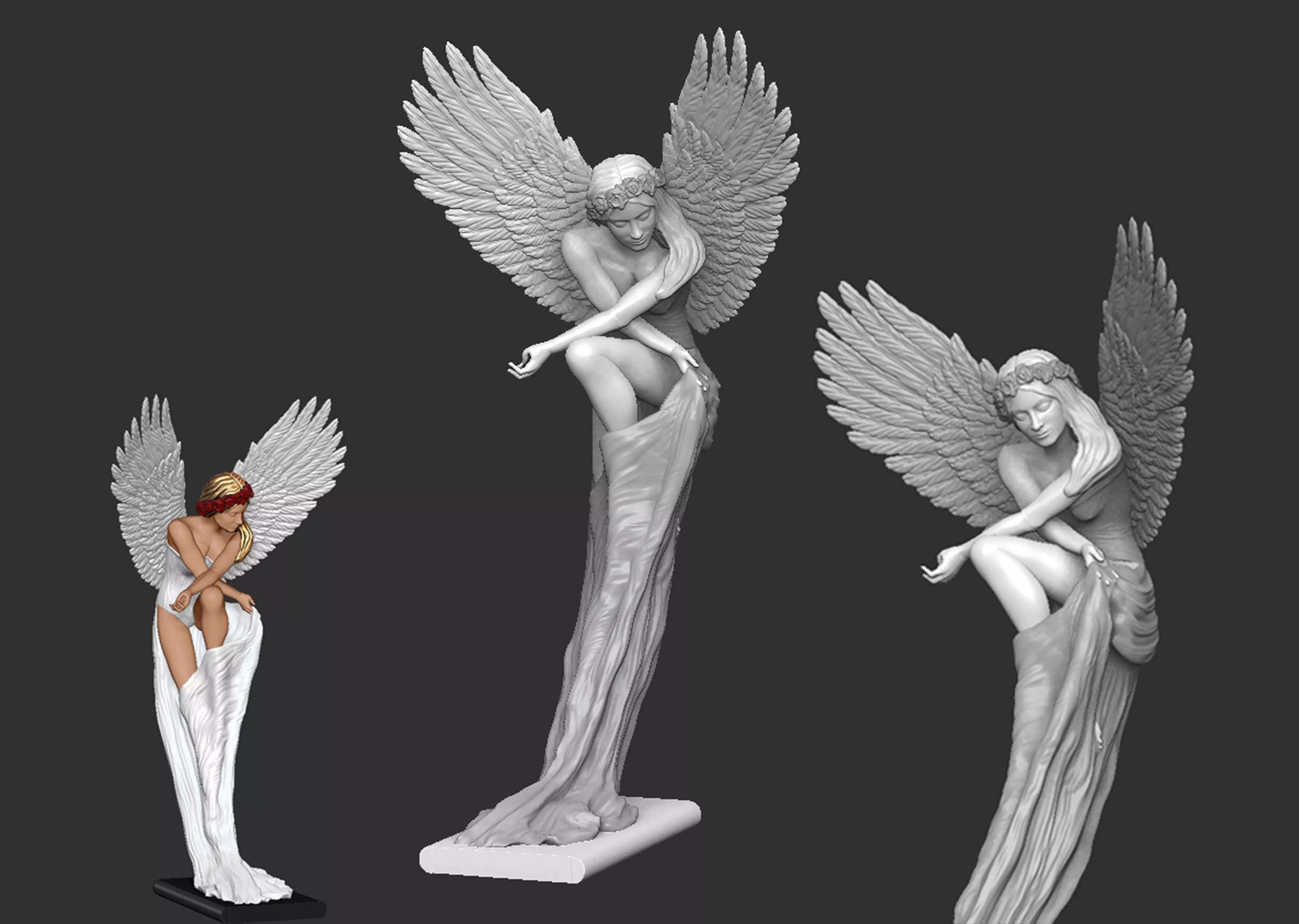 Angel by Benjamin victor artist 3D print model_0