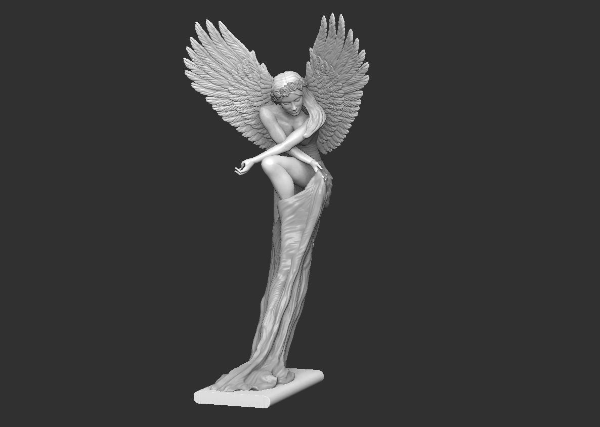 Angel by Benjamin victor artist 3D print model_16