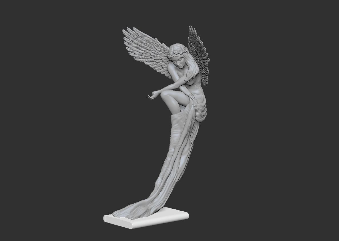 Angel by Benjamin victor artist 3D print model_22