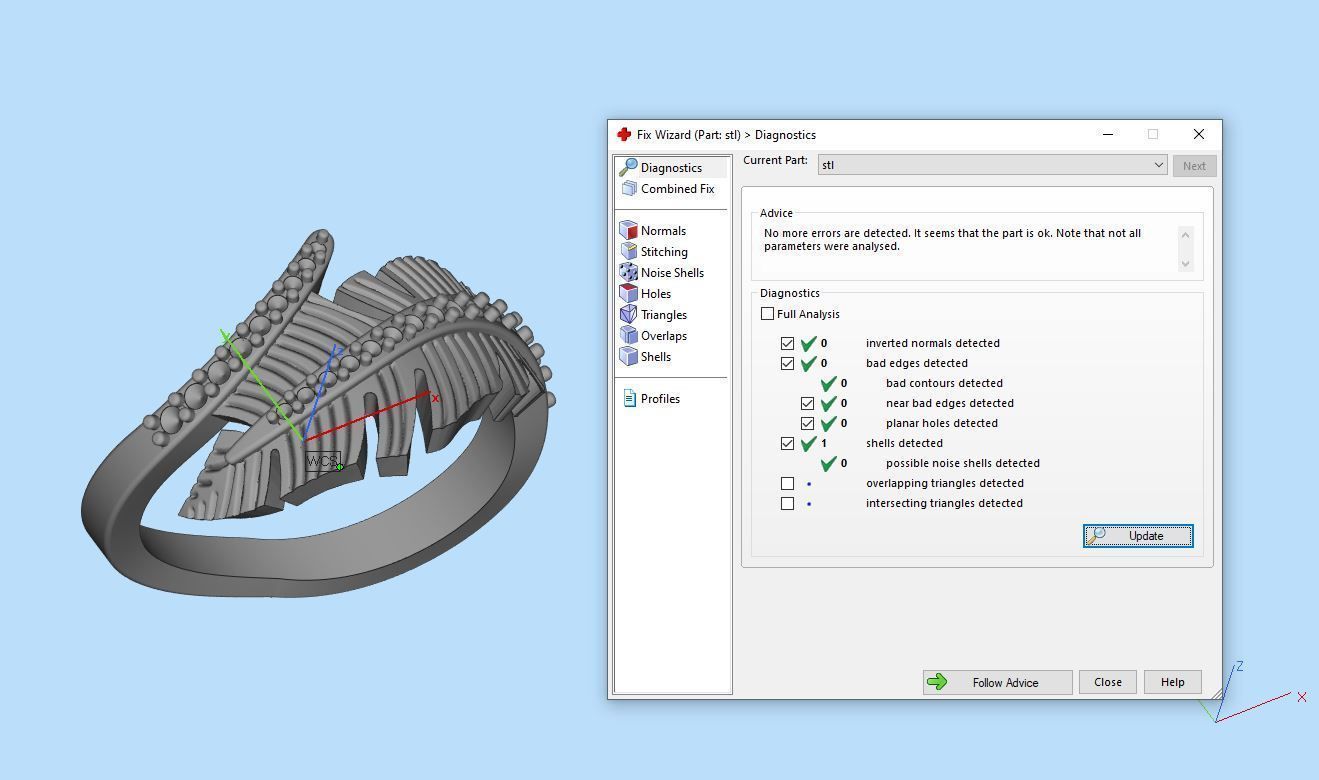 Feather Ring  3D print model_2