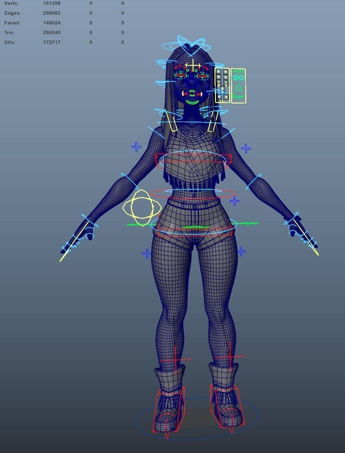 Native Lips Low-poly 3D model_6