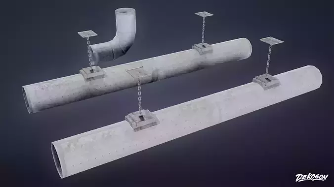 SAFE HOUSE - Air Duct 01 - LOW POLY