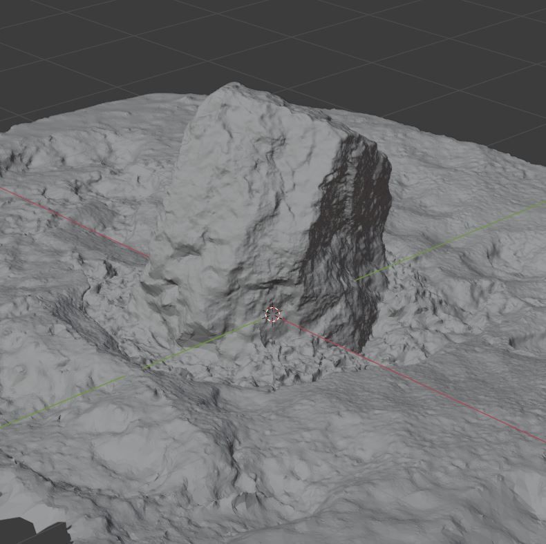 Stone in Snow 3D model_29