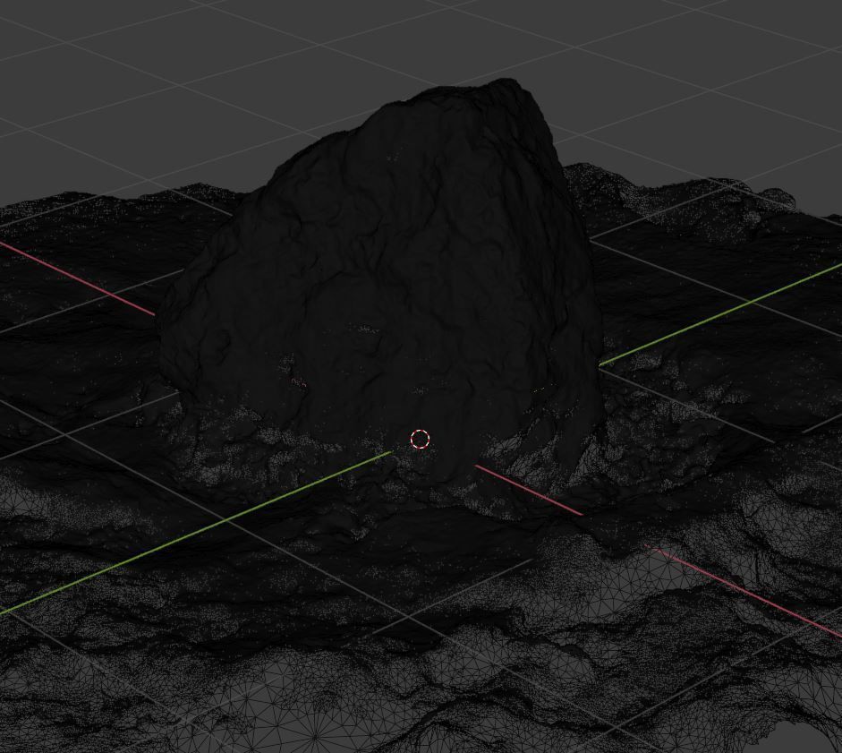 Stone in Snow 3D model_39