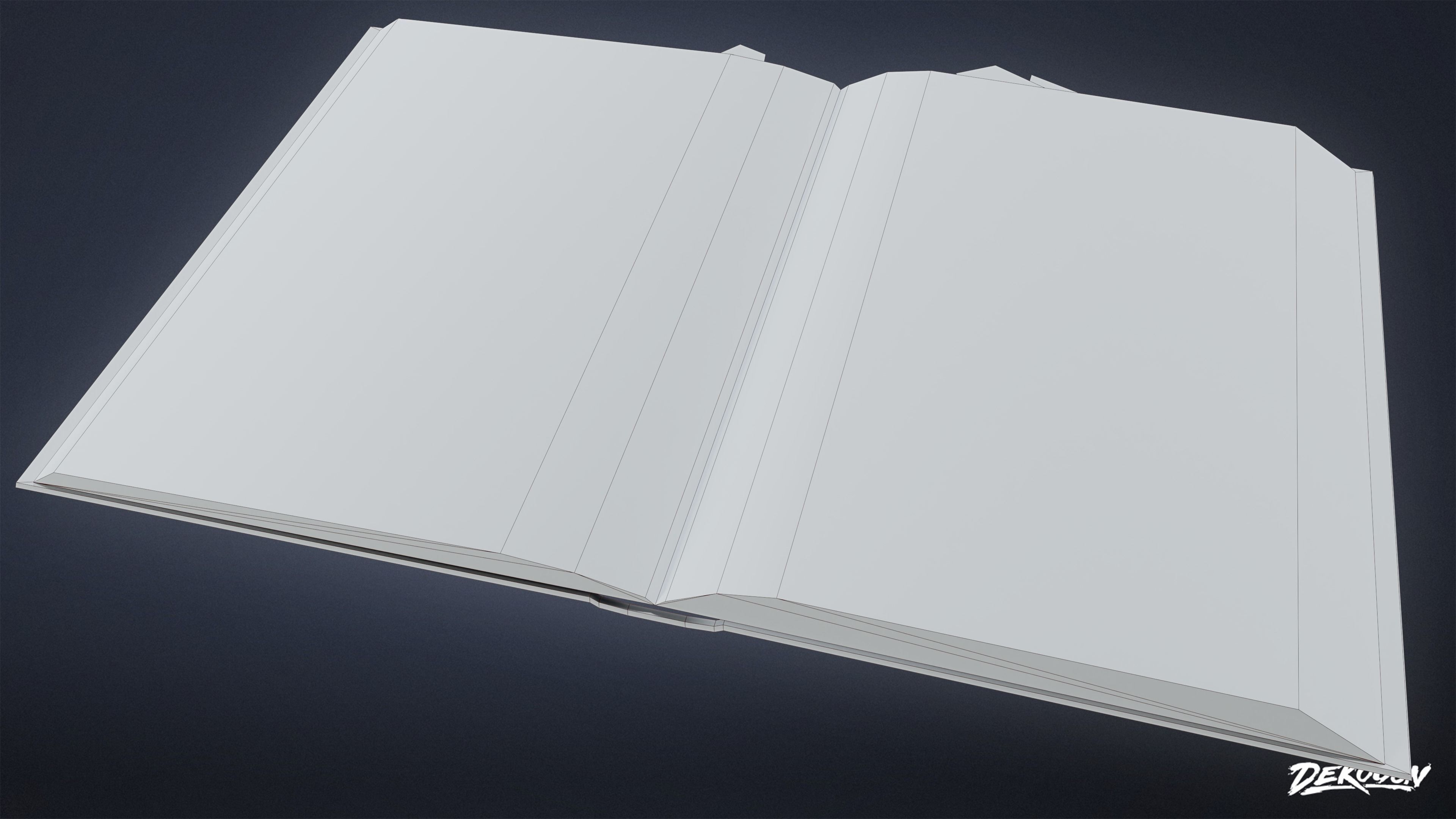 SAFE HOUSE - Books 01 - LOW POLY Low-poly 3D model_1