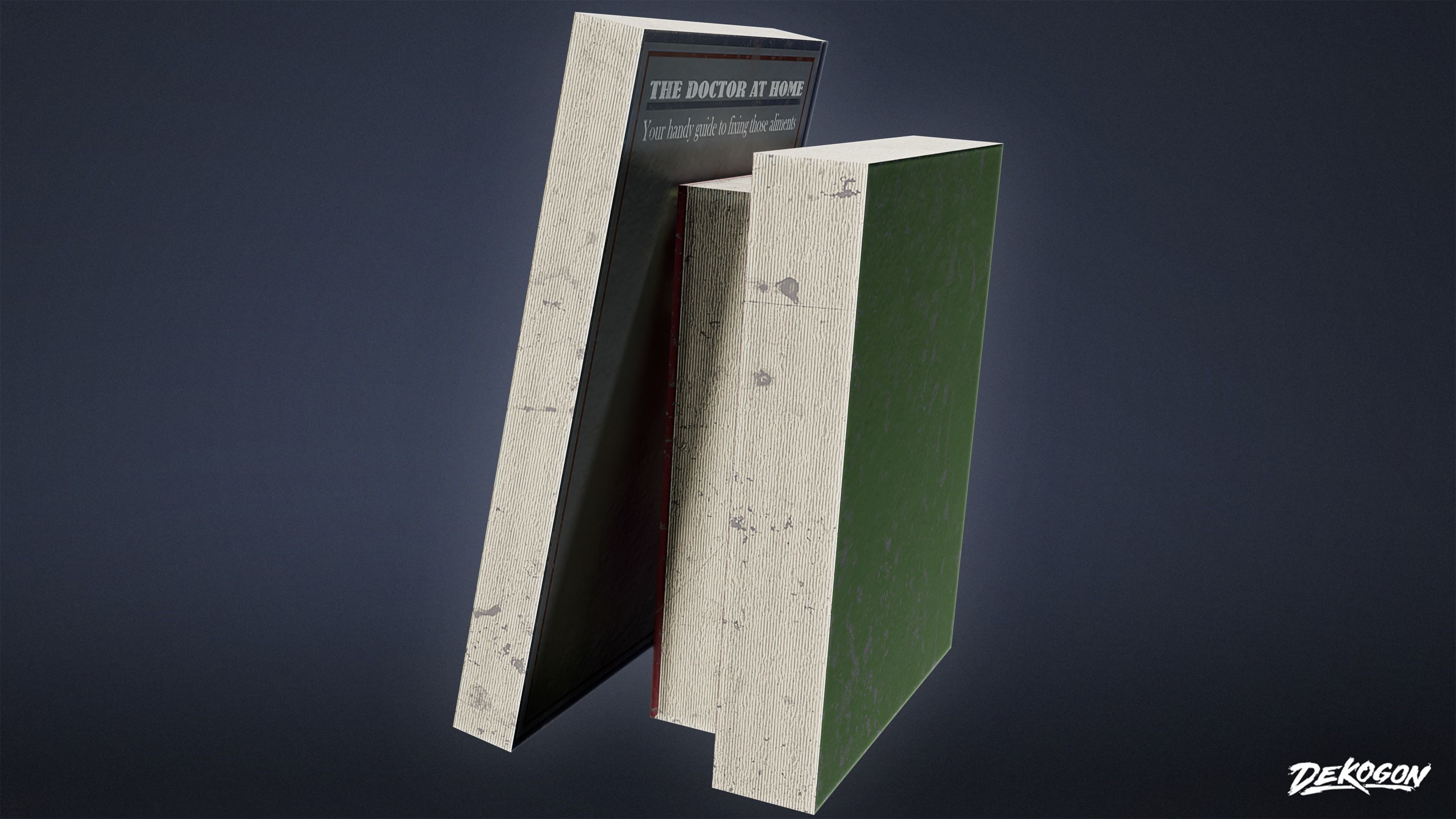 SAFE HOUSE - Books 01 - LOW POLY Low-poly 3D model_11