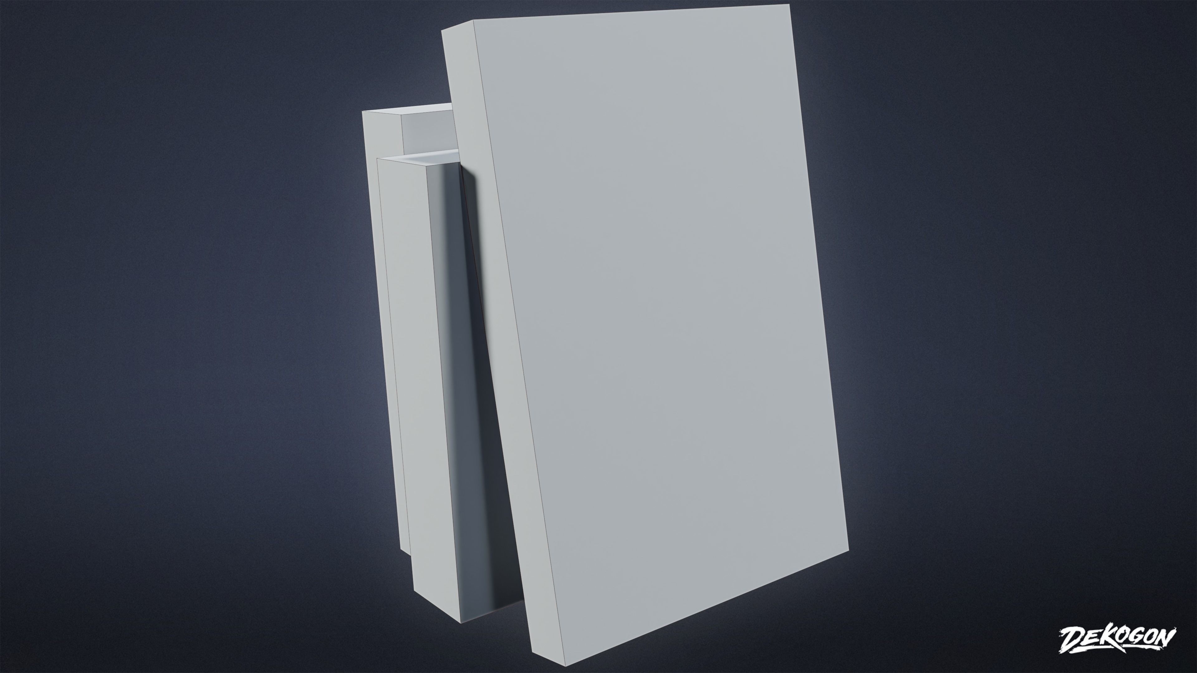 SAFE HOUSE - Books 01 - LOW POLY Low-poly 3D model_8