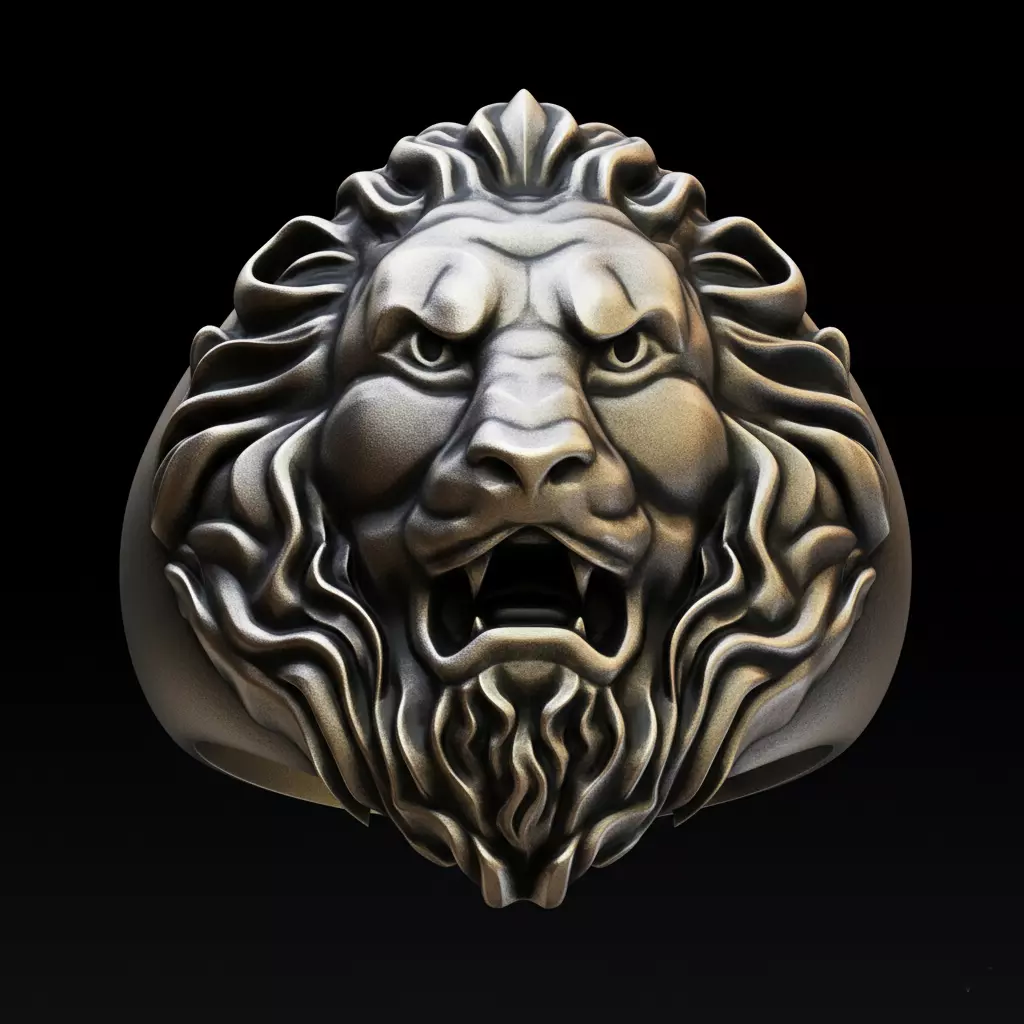 Lion Ring Free Free 3D print model