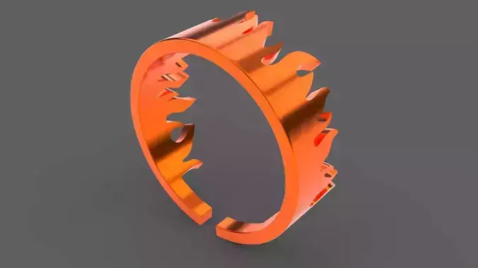 Flame Ring 3D print model