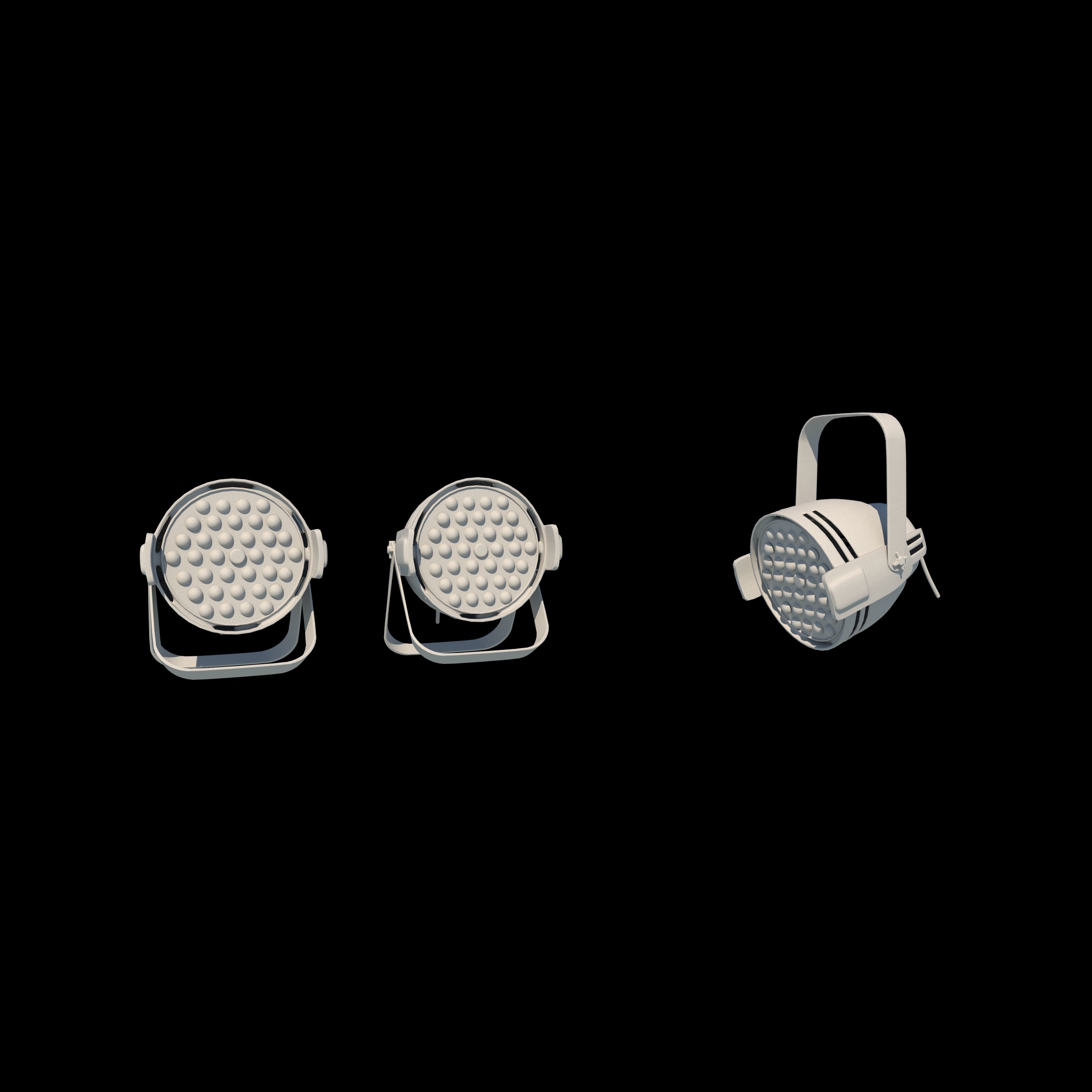 Strobe stage Light 3D model_10