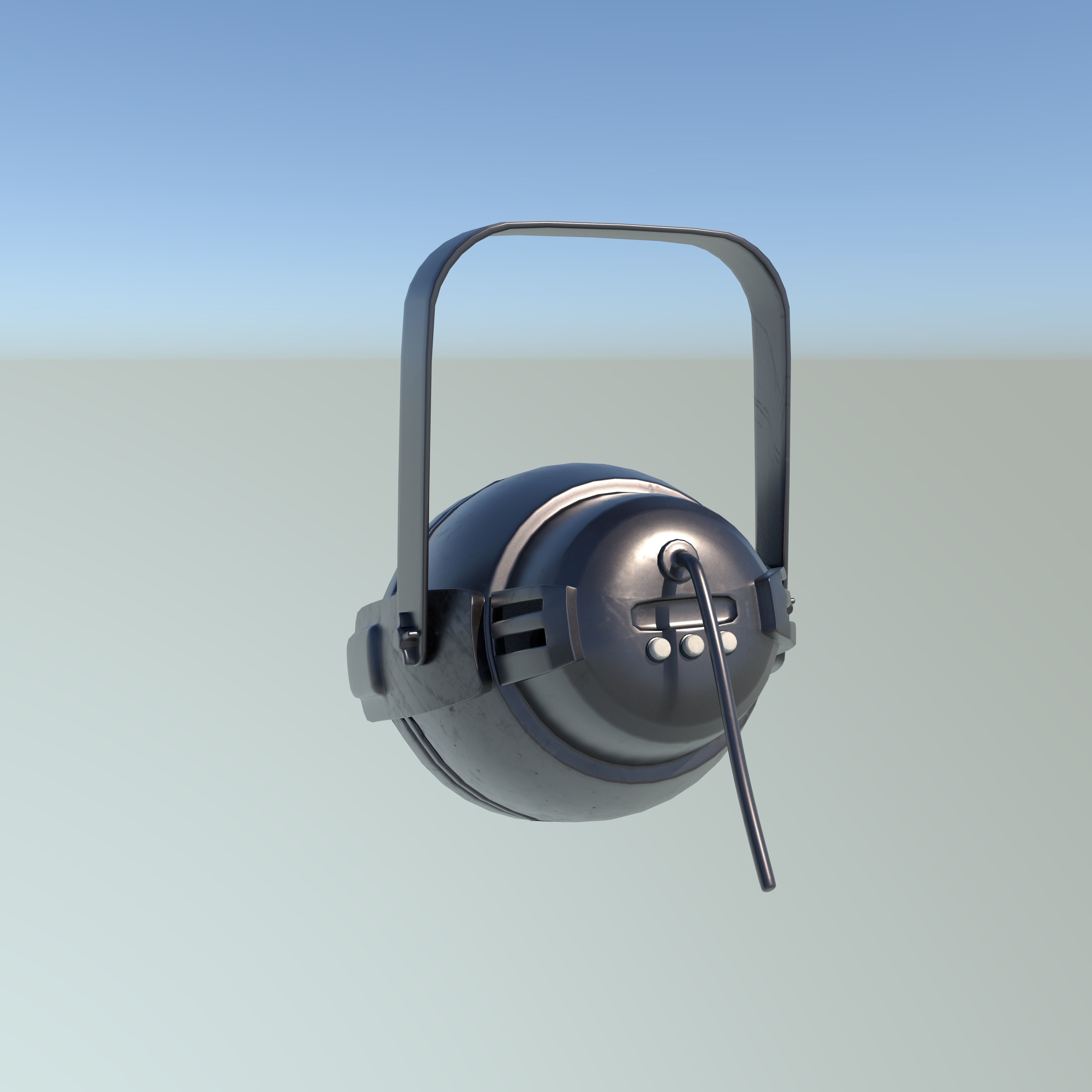 Strobe stage Light 3D model_8