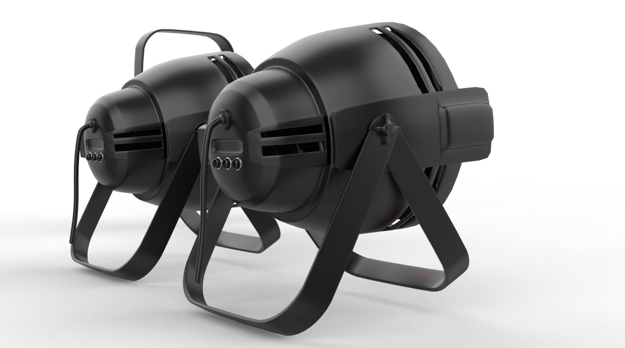 Strobe stage Light 3D model_5