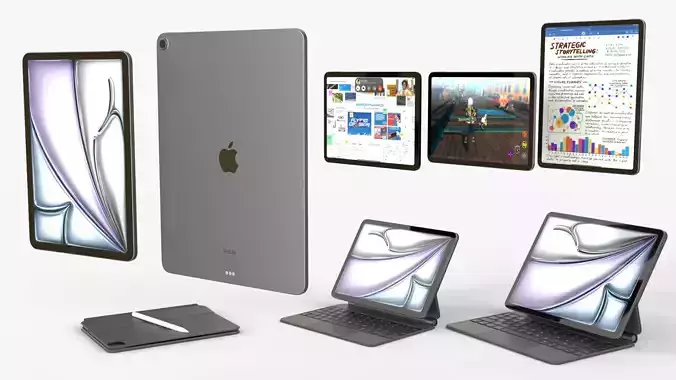 Apple iPad Air 2024 in Space Gray Collection