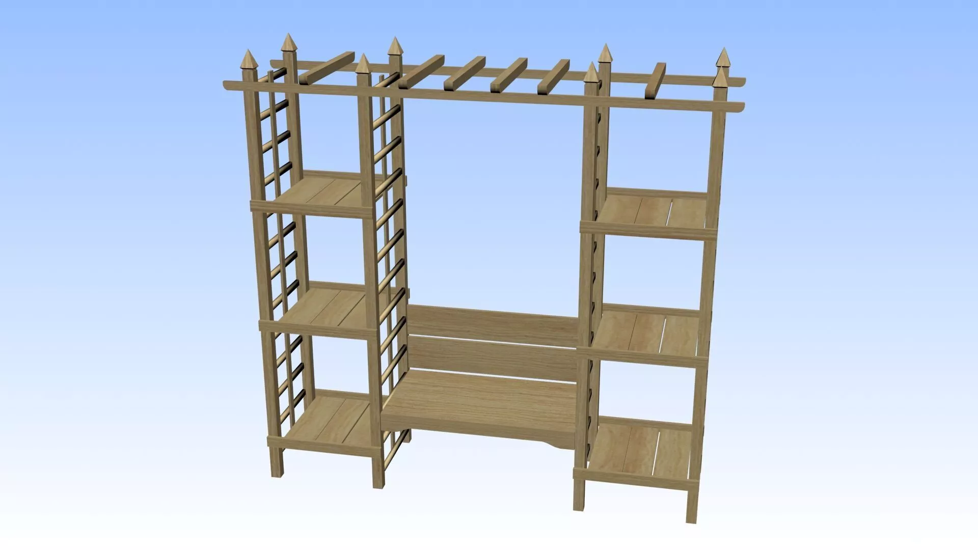 OUTDOOR FURNITURE 03 Low-poly 3D model