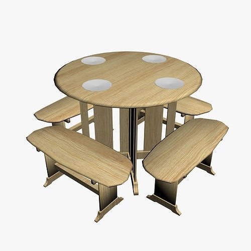 OUTDOOR FURNITURE 07 Low-poly 3D model