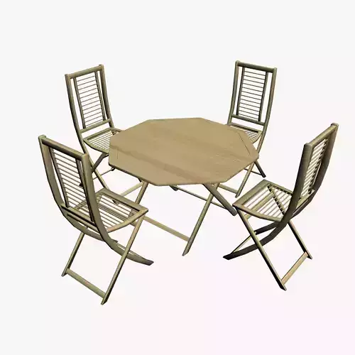 OUTDOOR FURNITURE 11 Low-poly 3D model